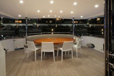 Motor yacht AQUARIUS - Aft Deck Al Fresco Dining Motor yacht AQUARIUS - Aft Deck Al Fresco Dining